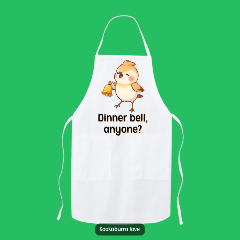 Funny Bird Bell Apron: Whimsical Kitchen Wear for Humorous Cooks