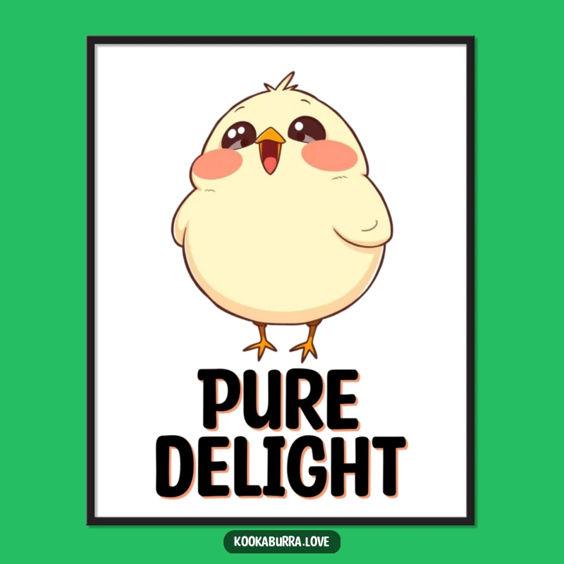 Funny Laughing Bird Digital Art: Instant Joyful Wall Decor