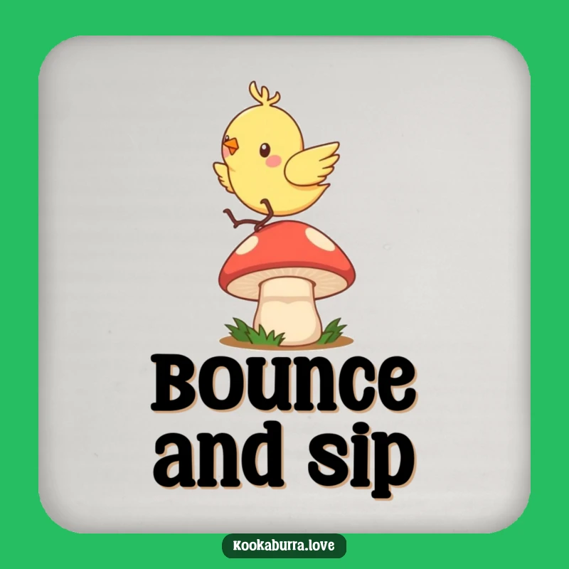 Funny Zippy Bird Coasters: Protect Surfaces with Bounce